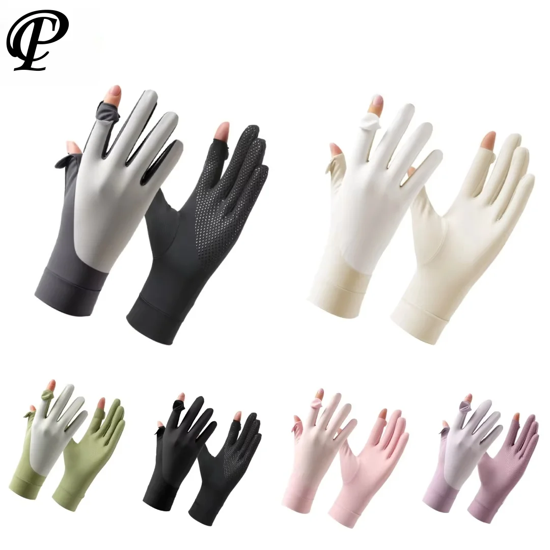 Летние тонкие велосипедные перчатки из ледяного шелка, велосипедные противоскользящие мягкие солнцезащитные перчатки, женское модное снаряжение для вождения, рыбалки, кемпинга 
Летние тонкие велосипедные перчатки из ледяного шелка, велосипедные противоскользящие мягкие солнцезащитные перчатки, женское модное снаряжение для вождения, рыбалки, кемпинга
