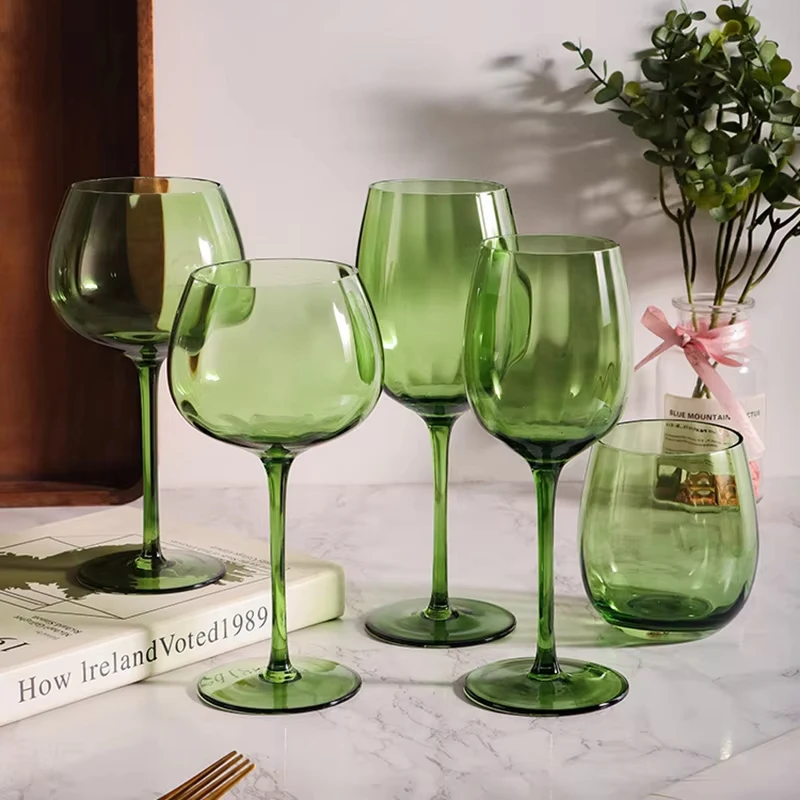 Retro Green Crystal Whiskey Glass Designer Vertical Pattern Goblet Vintage Wine Cup for Home Use Ice Cream Serving
Retro Green Crystal Whiskey Glass Designer Vertical Pattern Goblet Vintage Wine Cup for Home Use Ice Cream Serving