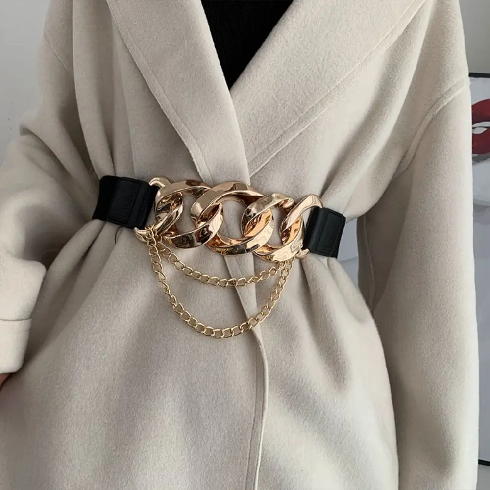All-match Elastic Casual Wild Skirt Bands Ladies Dress Cummerbund Chain Waist Belt Back Buckle Waistband
All-match Elastic Casual Wild Skirt Bands Ladies Dress Cummerbund Chain Waist Belt Back Buckle Waistband