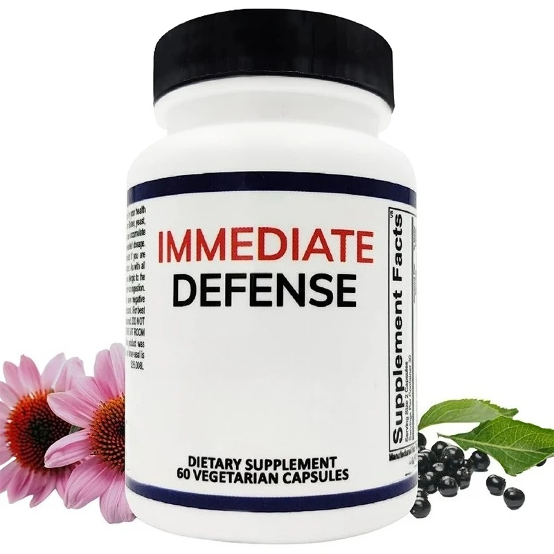 Defense and immune support - Zinc, black elderberry, echinacea, vitamin A and C-60 capsules containing B12
Defense and immune support - Zinc, black elderberry, echinacea, vitamin A and C-60 capsules containing B12