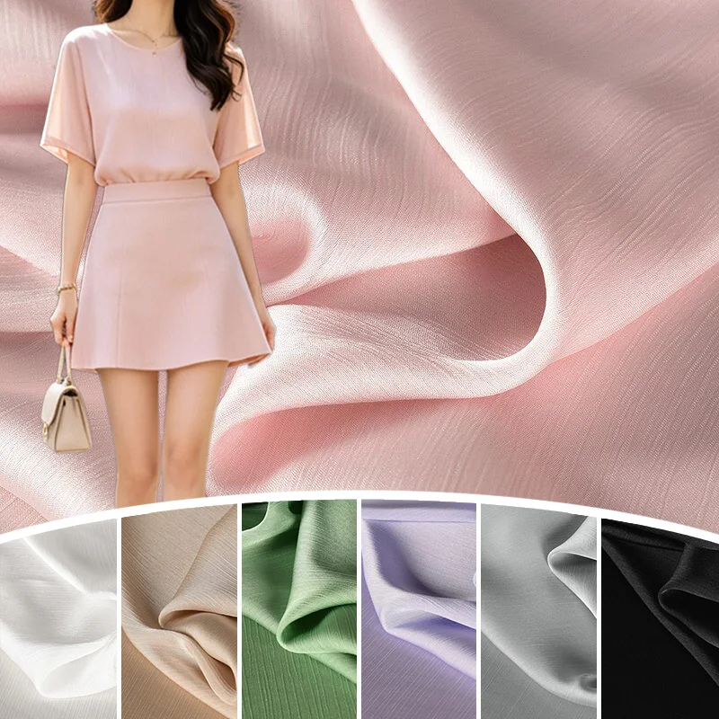 100/300/500cm Glossy Satin Crepe Fabric Soft Smooth Pleated Thin Spring and Summer Fabric for Women Dress Blouse Sewing Material
100/300/500cm Glossy Satin Crepe Fabric Soft Smooth Pleated Thin Spring and Summer Fabric for Women Dress Blouse Sewing Material