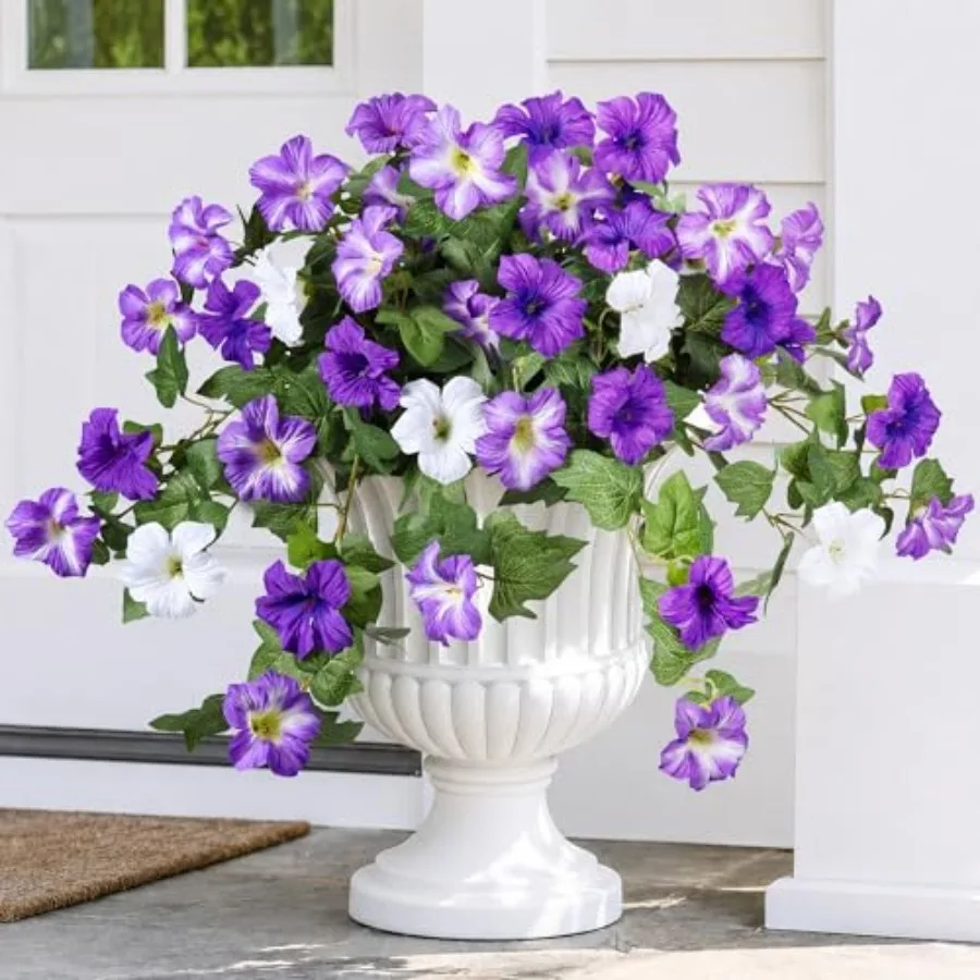 Artificial Flowers for Outdoors 2PCS Faux Petunias Silk Fake Flowers for Outside Planter UV Resistant Realistic Home Garden Por
Artificial Flowers for Outdoors 2PCS Faux Petunias Silk Fake Flowers for Outside Planter UV Resistant Realistic Home Garden Por