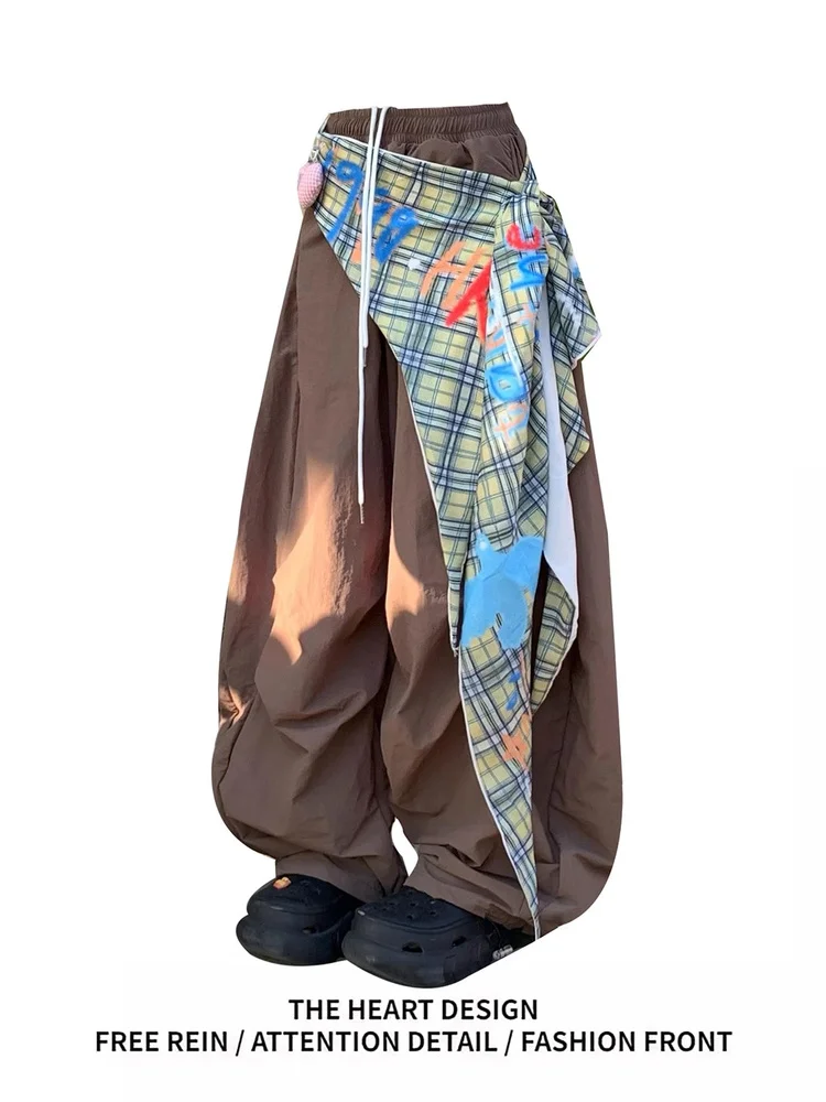 American Retro Loose High Waist Patchwork Work Pants Women's Autumn New Style Paratrooper Pants Wide Leg Casual Trousers
American Retro Loose High Waist Patchwork Work Pants Women's Autumn New Style Paratrooper Pants Wide Leg Casual Trousers