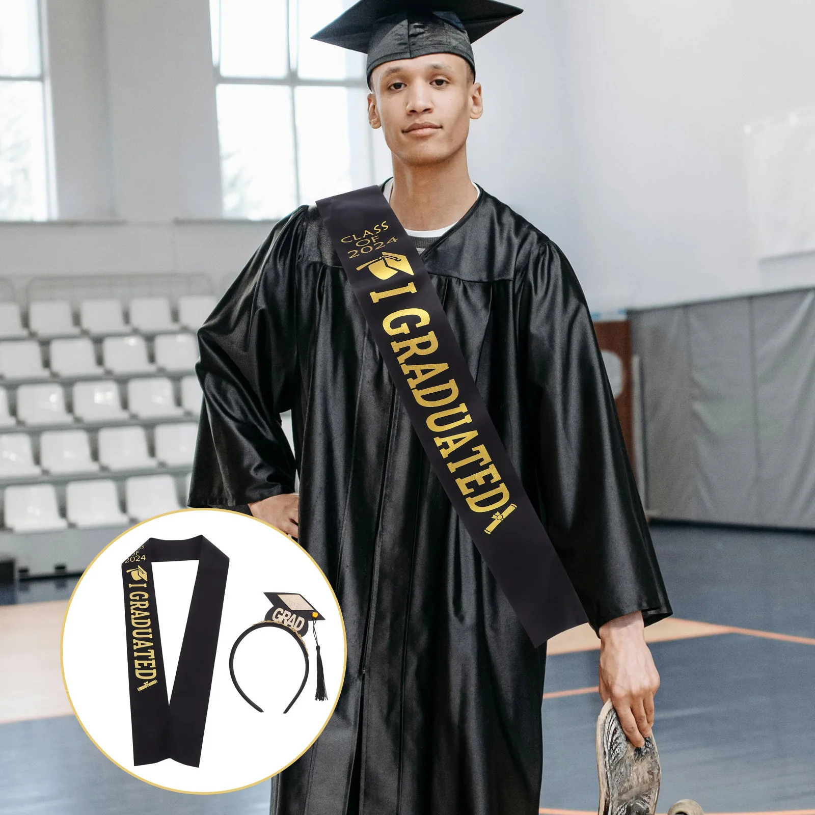 1 set Graduation Headband Set Fabric Comfortable Wear Unique Design For Graduation Ceremony Party Supplies Accessory
1 set Graduation Headband Set Fabric Comfortable Wear Unique Design For Graduation Ceremony Party Supplies Accessory