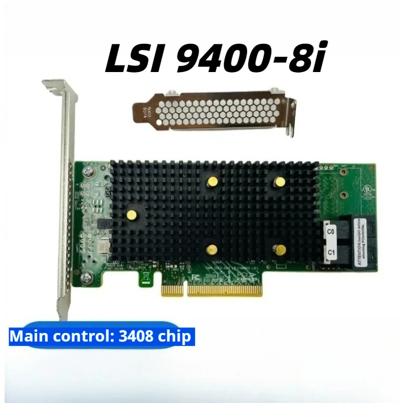 LSI HBA 9400-8i 12Gb SAS3408 PCIe3.1 expansion card 05-50008-00 server storage upgrade
LSI HBA 9400-8i 12Gb SAS3408 PCIe3.1 expansion card 05-50008-00 server storage upgrade