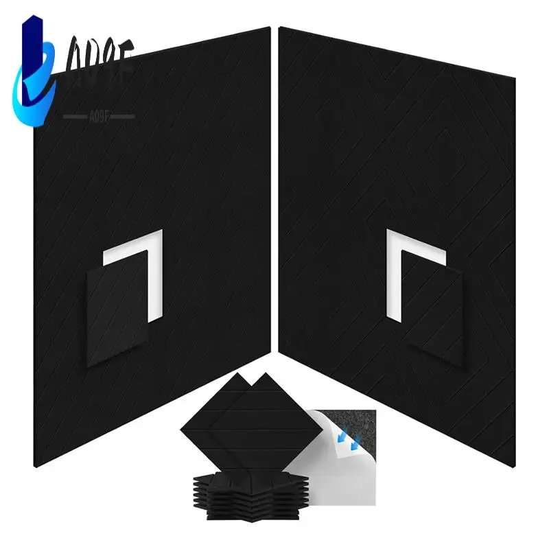 A09F-12 Pack Soundproof Foam Panels 12X12x0.4 Inch, Self Adhesive Acoustic Foam Panels For Acoustic Treatment
A09F-12 Pack Soundproof Foam Panels 12X12x0.4 Inch, Self Adhesive Acoustic Foam Panels For Acoustic Treatment