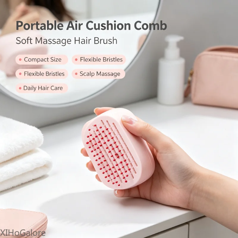 Portable Self Cleaning Air Cushion Curling Hair Brush Compact Lightweight Travel Styling Comb Automatically Removes Loose Hair
Portable Self Cleaning Air Cushion Curling Hair Brush Compact Lightweight Travel Styling Comb Automatically Removes Loose Hair