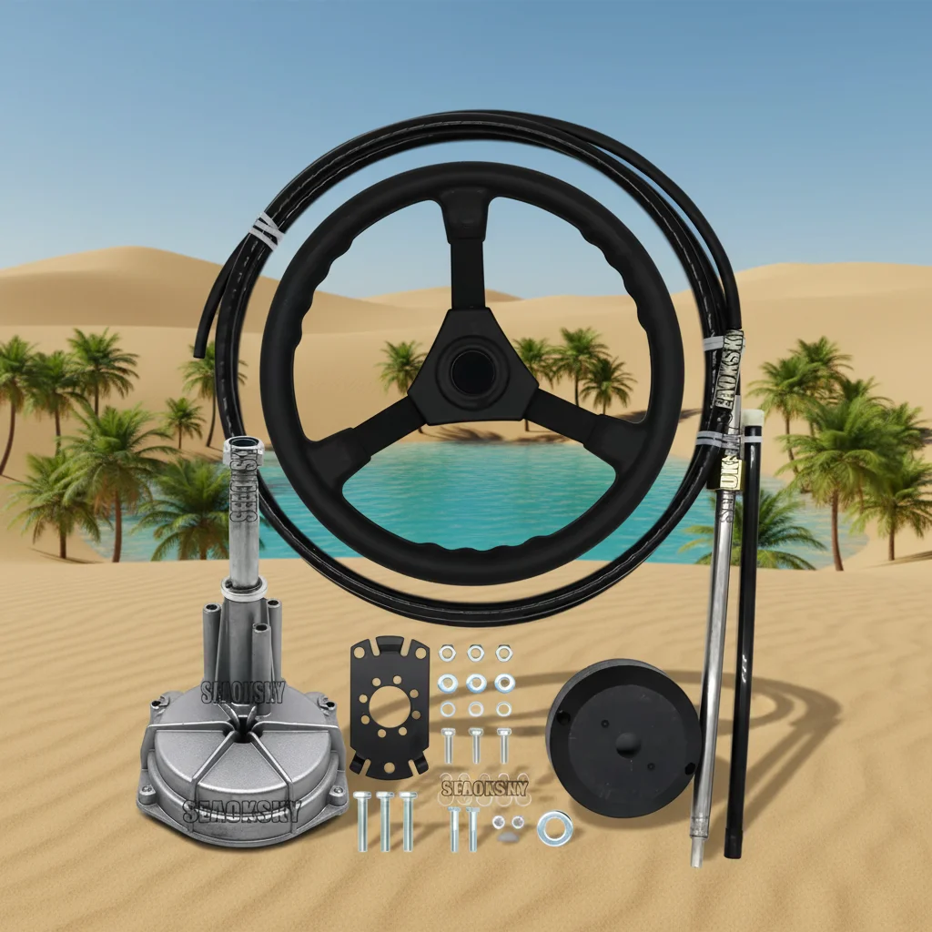 Steering System Outboard Single Turbine Rotating W/ Marine Steering Wheel Cable 13FT Boat Engine
Steering System Outboard Single Turbine Rotating W/ Marine Steering Wheel Cable 13FT Boat Engine