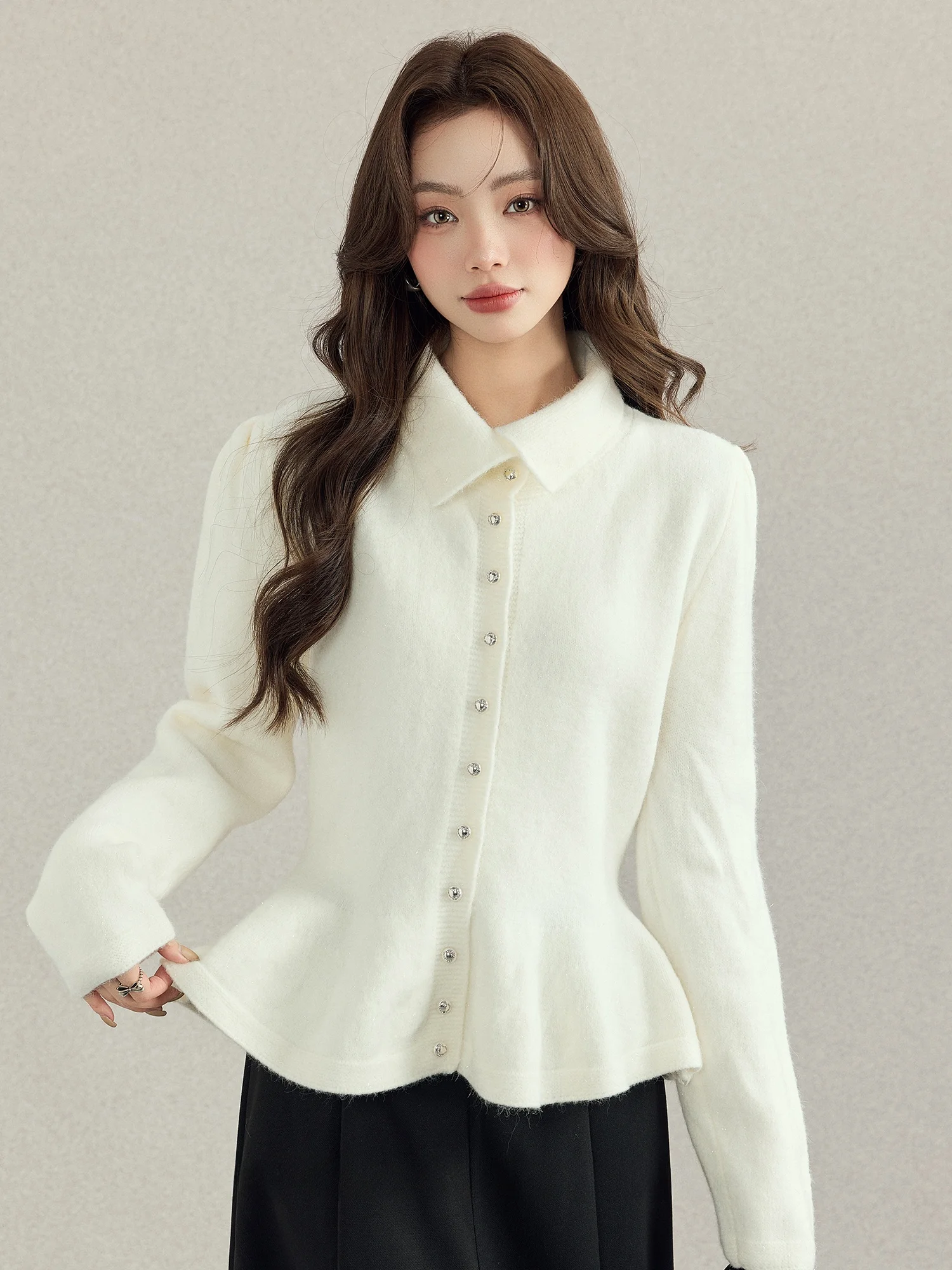 Soft Cozy Knitted Open Cardigan Women's Top Autumn Winter New Sle Ele White Sweater Jaet Sweet Sle Long Sve
Soft Cozy Knitted Open Cardigan Women's Top Autumn Winter New Sle Ele White Sweater Jaet Sweet Sle Long Sve