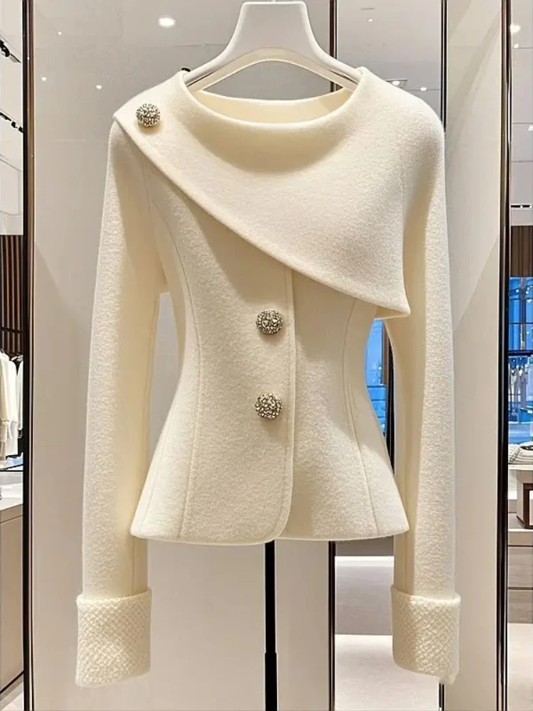 Spring Elegant French Sweater Coat Women Slimming Outwear Korean Fashion Clothing Office Lady Pullover Jacket Tops Pure Color
Spring Elegant French Sweater Coat Women Slimming Outwear Korean Fashion Clothing Office Lady Pullover Jacket Tops Pure Color