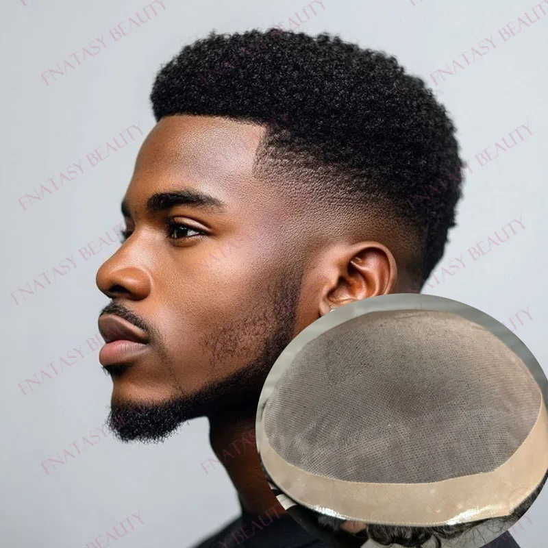 Light Brown Durable 6mm Afro Curly Human Hair Black Men Toupee Natural Hairline Fine Mono Mesh Base Easy Wear Man's Hair System
Light Brown Durable 6mm Afro Curly Human Hair Black Men Toupee Natural Hairline Fine Mono Mesh Base Easy Wear Man's Hair System
