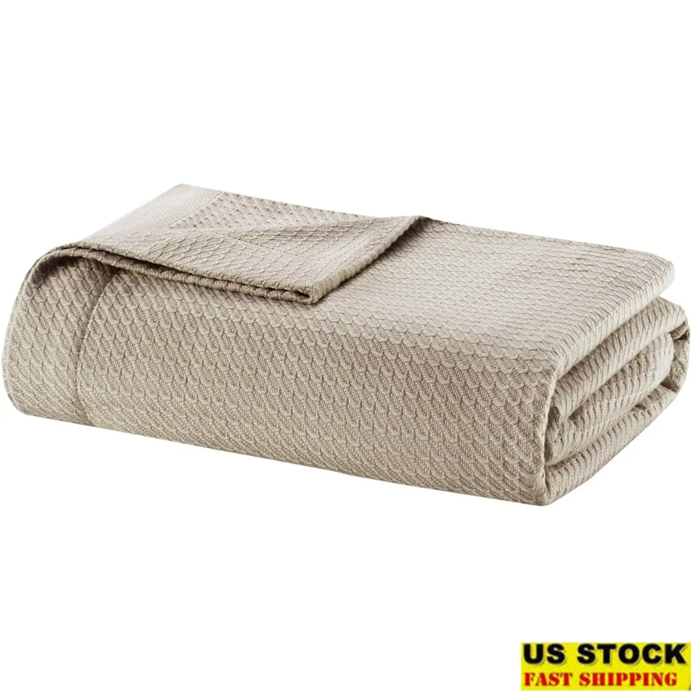 Soft 100% Egyptian Cotton Breathable Waffle Knit Blanket Cozy Lightweight All Season Premium Oeko-Tex Certified Durable Snag
Soft 100% Egyptian Cotton Breathable Waffle Knit Blanket Cozy Lightweight All Season Premium Oeko-Tex Certified Durable Snag