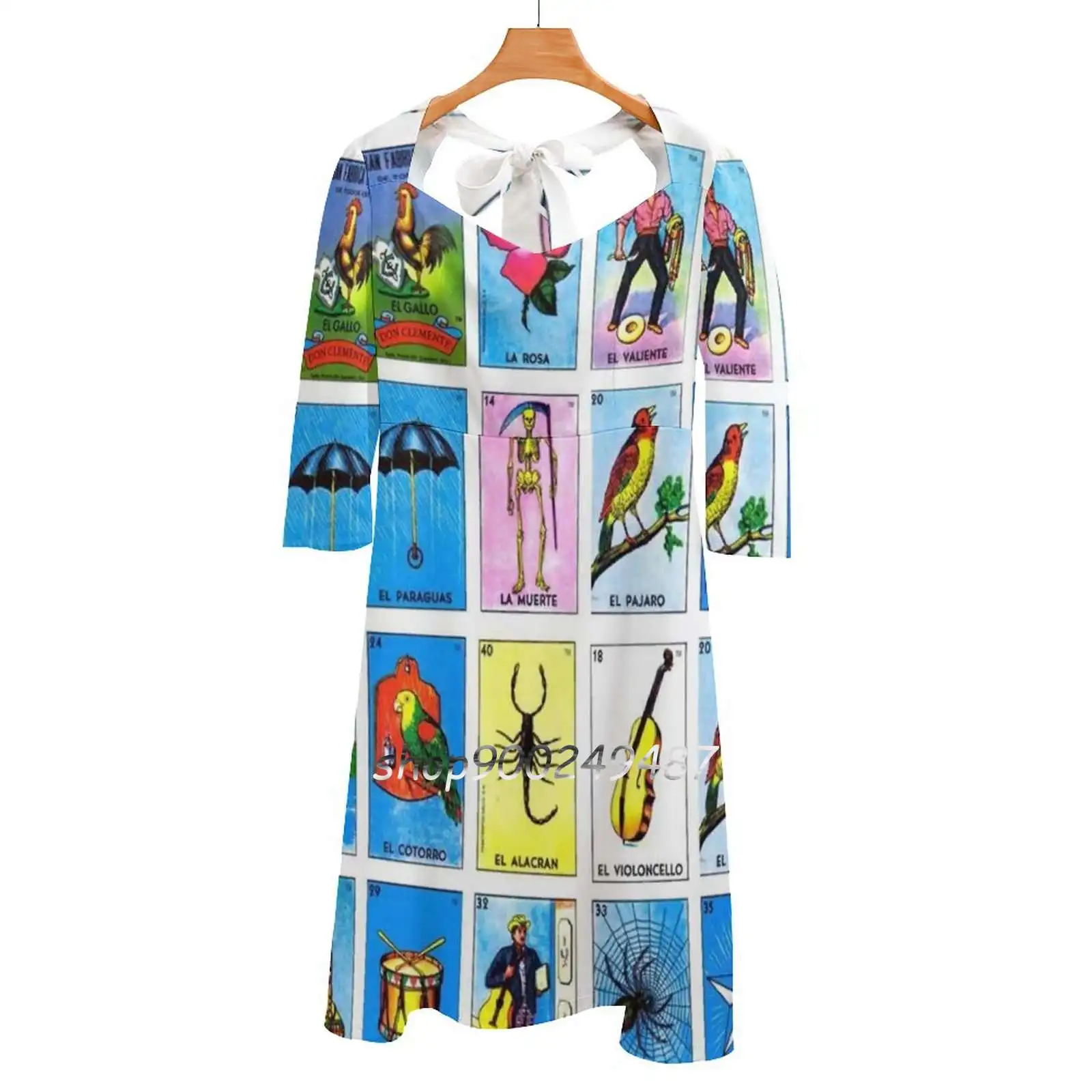 Lottery / Mexican Bingo Sweet Elegant Dress Women Korean Kawaii Square Collar Dress Lottery Bingo Letters Letter Good Mexican
Lottery / Mexican Bingo Sweet Elegant Dress Women Korean Kawaii Square Collar Dress Lottery Bingo Letters Letter Good Mexican