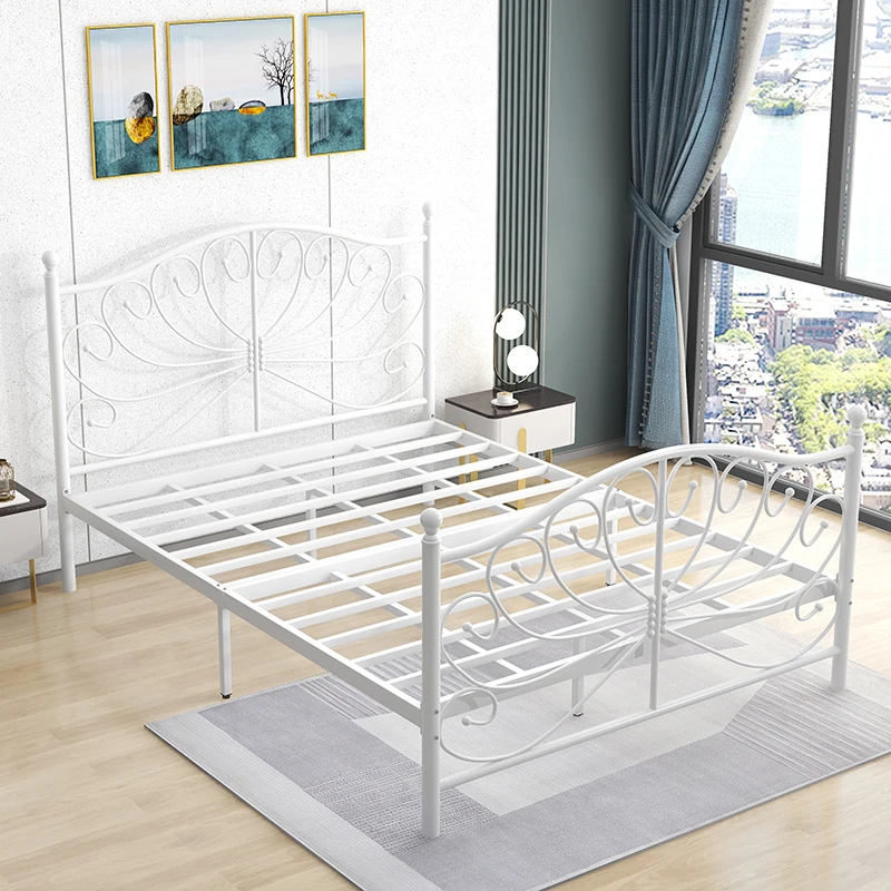 Nordic Metal Bed Frame Double Fashionable Confortable Light Luxury Full Body Bed Apartment Designer Cama De Casal Home Furniture
Nordic Metal Bed Frame Double Fashionable Confortable Light Luxury Full Body Bed Apartment Designer Cama De Casal Home Furniture