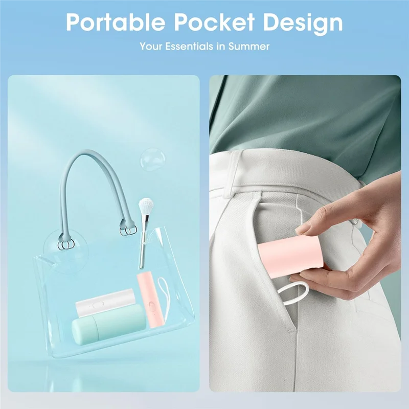 CKFAM-мини-вентилятор Портативный перезаряжаемый вентилятор 3000 мАч USB-аккумулятор с питанием от 22 + час работы Маленький ручной вентилятор Розовый
CKFAM-мини-вентилятор Портативный перезаряжаемый вентилятор 3000 мАч USB-аккумулятор с питанием от 22 + час работы Маленький ручной вентилятор Розовый