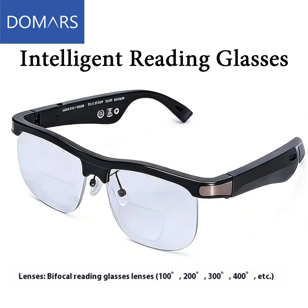 Domars AI Smart Reading Glasses Autofocus Bluetooth Calling and AI Voice Assistant Customizable Lenses for Seniors Available
Domars AI Smart Reading Glasses Autofocus Bluetooth Calling and AI Voice Assistant Customizable Lenses for Seniors Available