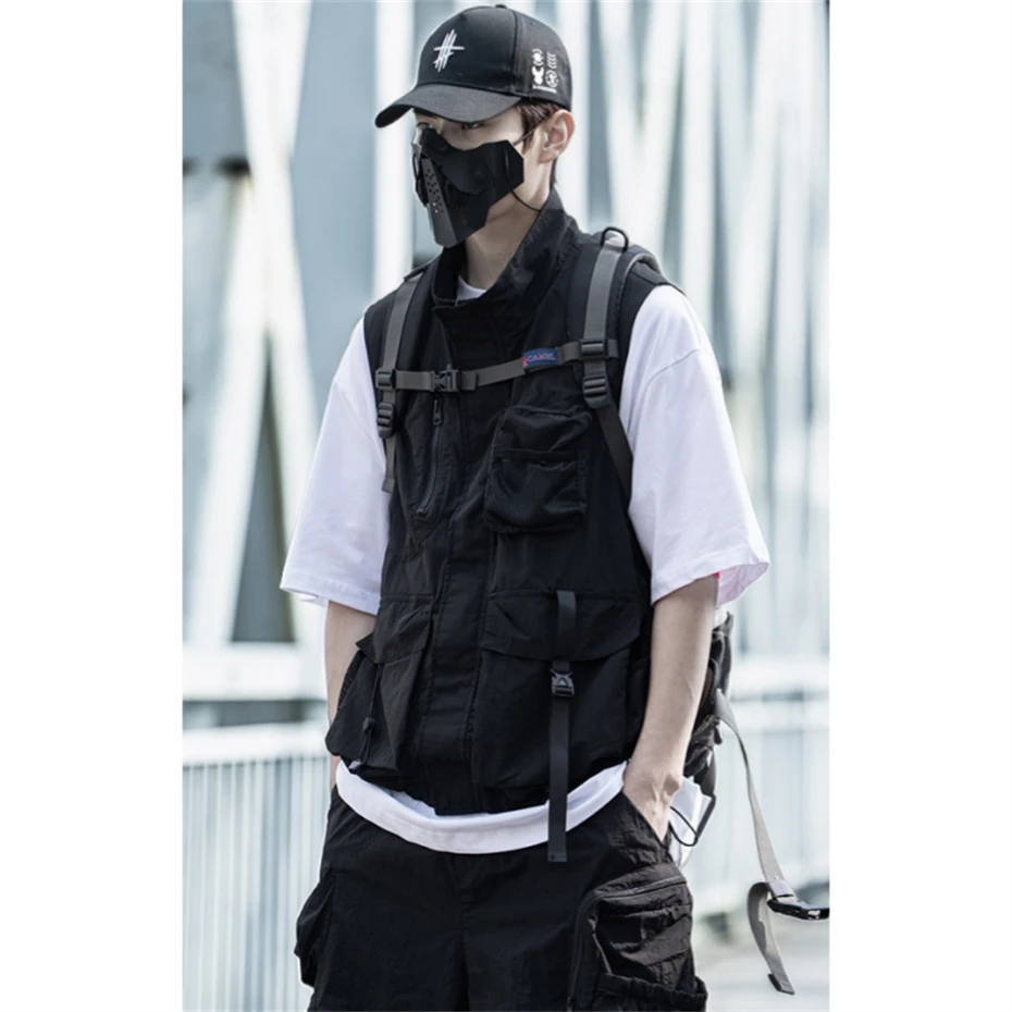 Tactical Techwear Vest Men Functional Cargo Vest Sleeveless Coat Military Jacket Casual Vest Breathable Multi Pockets Waistcoat
Tactical Techwear Vest Men Functional Cargo Vest Sleeveless Coat Military Jacket Casual Vest Breathable Multi Pockets Waistcoat