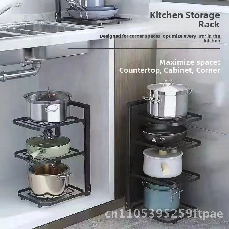 Multi-Layer Metal Kitchen Storage Rack Desktop Pot Cover Sink Organizer Cabinet Corner Holder Two-Layer Thickened Options
Multi-Layer Metal Kitchen Storage Rack Desktop Pot Cover Sink Organizer Cabinet Corner Holder Two-Layer Thickened Options