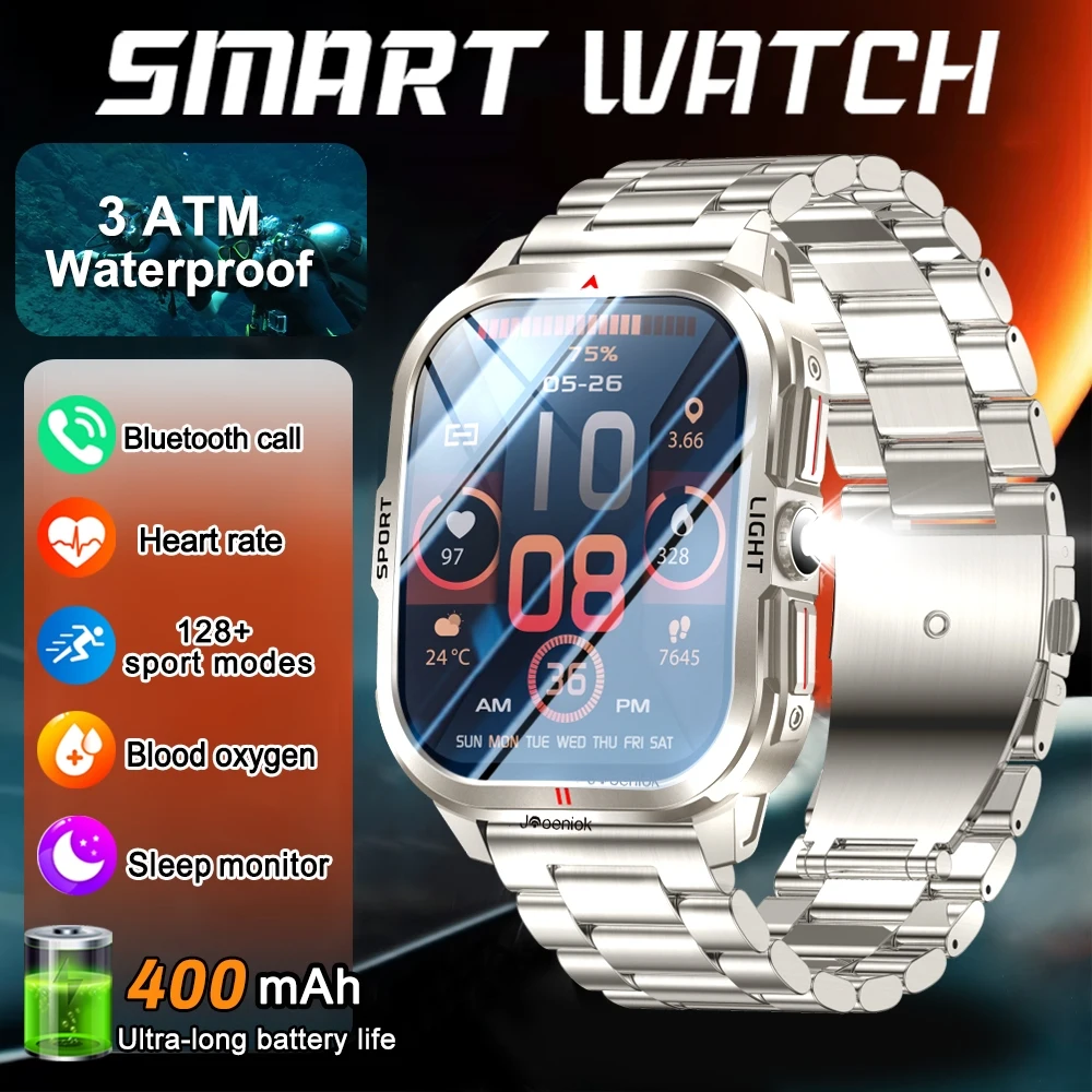 2026New Outdoor Sports SmartWatch Men 2.01-inch HD Large Screen 3ATM Waterproof LED Flashlight Mood Monitoring Smart Watch Men
2026New Outdoor Sports SmartWatch Men 2.01-inch HD Large Screen 3ATM Waterproof LED Flashlight Mood Monitoring Smart Watch Men
