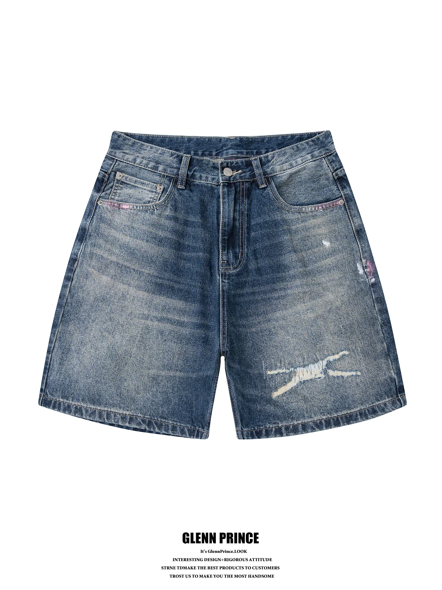 Retro Washed Distressed Denim Shorts Men's Summer High Street Straight Leg Wide Leg Five-Quarter Pants Youth Casual Cotton Po...
Retro Washed Distressed Denim Shorts Men's Summer High Street Straight Leg Wide Leg Five-Quarter Pants Youth Casual Cotton Po...