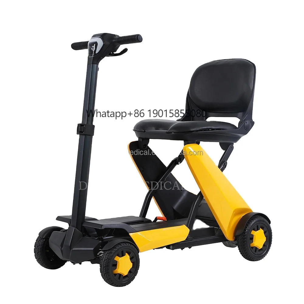 Small Intelligence Remote Control Four Wheel Atto Folding Travel Outdoor Electric Mobility Scooter for Elderly and Disabled
Small Intelligence Remote Control Four Wheel Atto Folding Travel Outdoor Electric Mobility Scooter for Elderly and Disabled