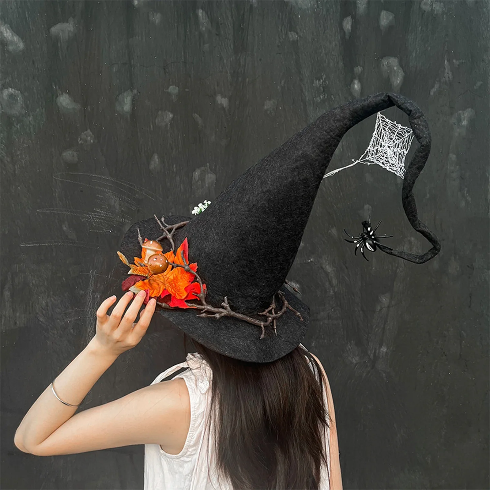 Witch Hat Adult Costume Christmas Long Wizard Hat Magican Hat Halloween Medieval Cosplay Maple Leaf Hat Holiday Accessories
Witch Hat Adult Costume Christmas Long Wizard Hat Magican Hat Halloween Medieval Cosplay Maple Leaf Hat Holiday Accessories