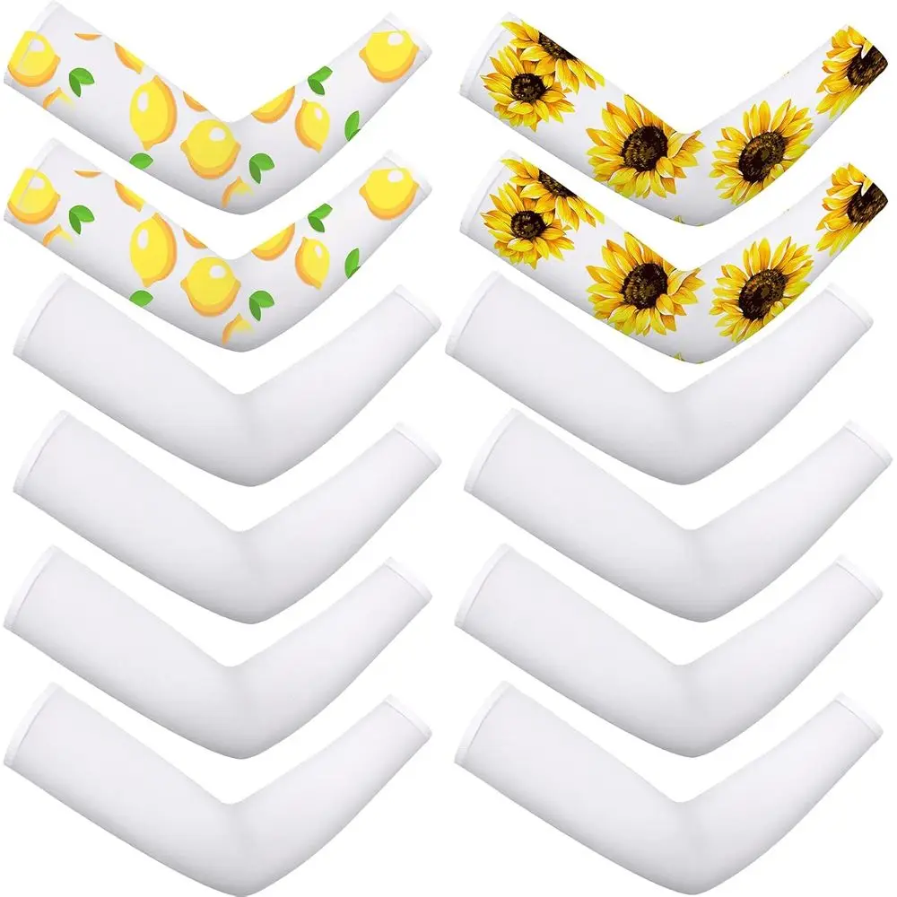 6 Pairs Sublimation UV Protection Cooling Arm Sleeves for Sports, Outdoor Activities & Driving
6 Pairs Sublimation UV Protection Cooling Arm Sleeves for Sports, Outdoor Activities & Driving