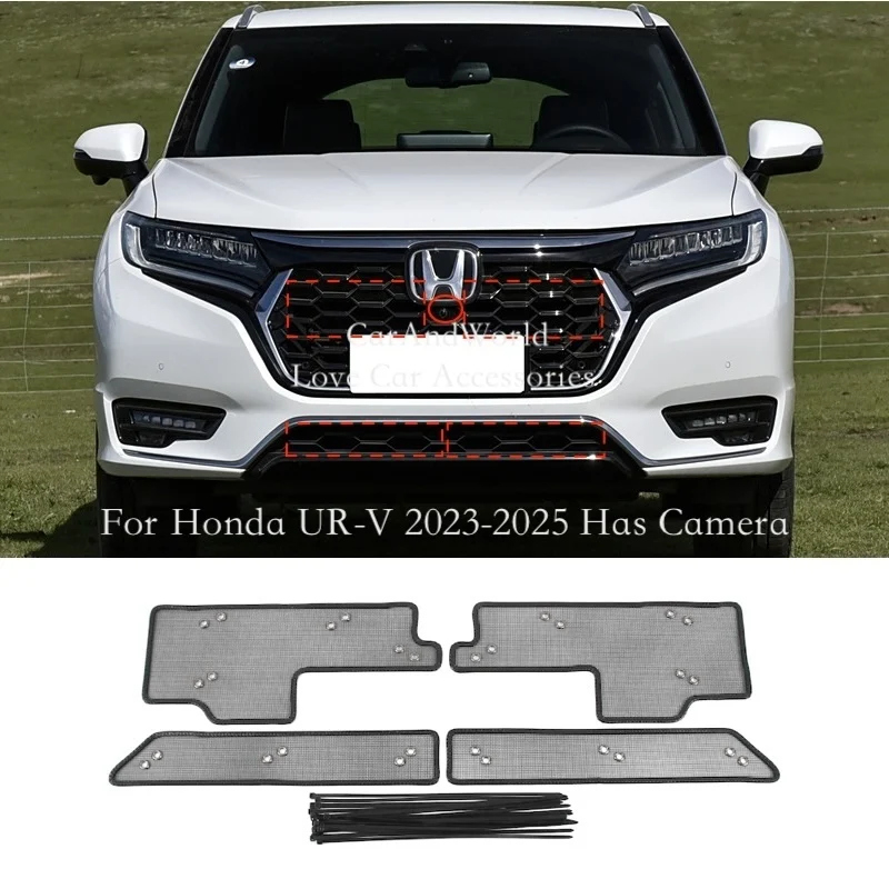 Front Grille Insect Screening Mesh Insert Net Stainless Steel Cover Trims For Honda UR-V URV 2017-2020-2025 Car Accessories
Front Grille Insect Screening Mesh Insert Net Stainless Steel Cover Trims For Honda UR-V URV 2017-2020-2025 Car Accessories