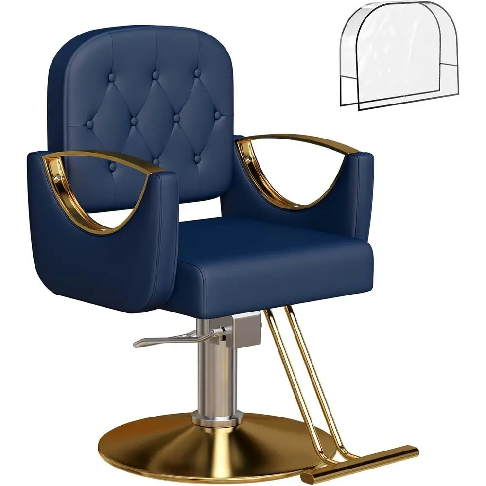 360-Degree Swivel Barber Chair with Hydraulic Adjustment, Up to 330 lbs Capacity, Ideal for Beauty and Spa, Blue
360-Degree Swivel Barber Chair with Hydraulic Adjustment, Up to 330 lbs Capacity, Ideal for Beauty and Spa, Blue
