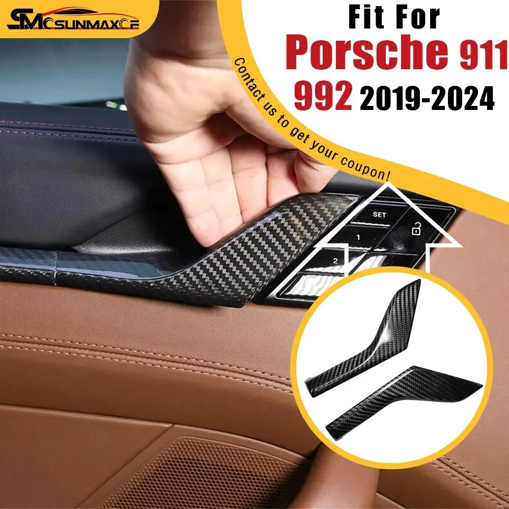 Real Carbon Fiber Door Handel Cover Carbon Fiber Car Interior Accessories For 2019-2024 Porsche 911 992 Carrera Turbo S Targa
Real Carbon Fiber Door Handel Cover Carbon Fiber Car Interior Accessories For 2019-2024 Porsche 911 992 Carrera Turbo S Targa