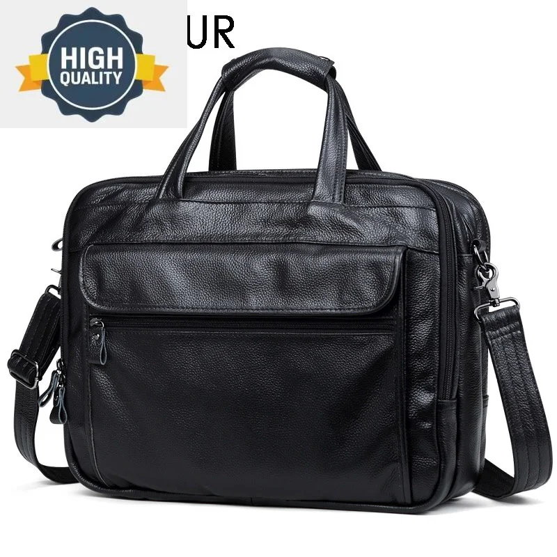 Fashion Leather Genuine Men A4 Office Bag Handbag Business Casual Men's Travel 15.6" Laptop Shoulder s Tote Briefcase
Fashion Leather Genuine Men A4 Office Bag Handbag Business Casual Men's Travel 15.6" Laptop Shoulder s Tote Briefcase