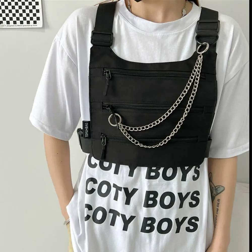 Zipper Multi Pocket Men Chest Bag Large Capacity Nylon Man' s Vest Bag Hip Hop Adjustable Strap Message Crossbody Pouch Cycling
Zipper Multi Pocket Men Chest Bag Large Capacity Nylon Man' s Vest Bag Hip Hop Adjustable Strap Message Crossbody Pouch Cycling