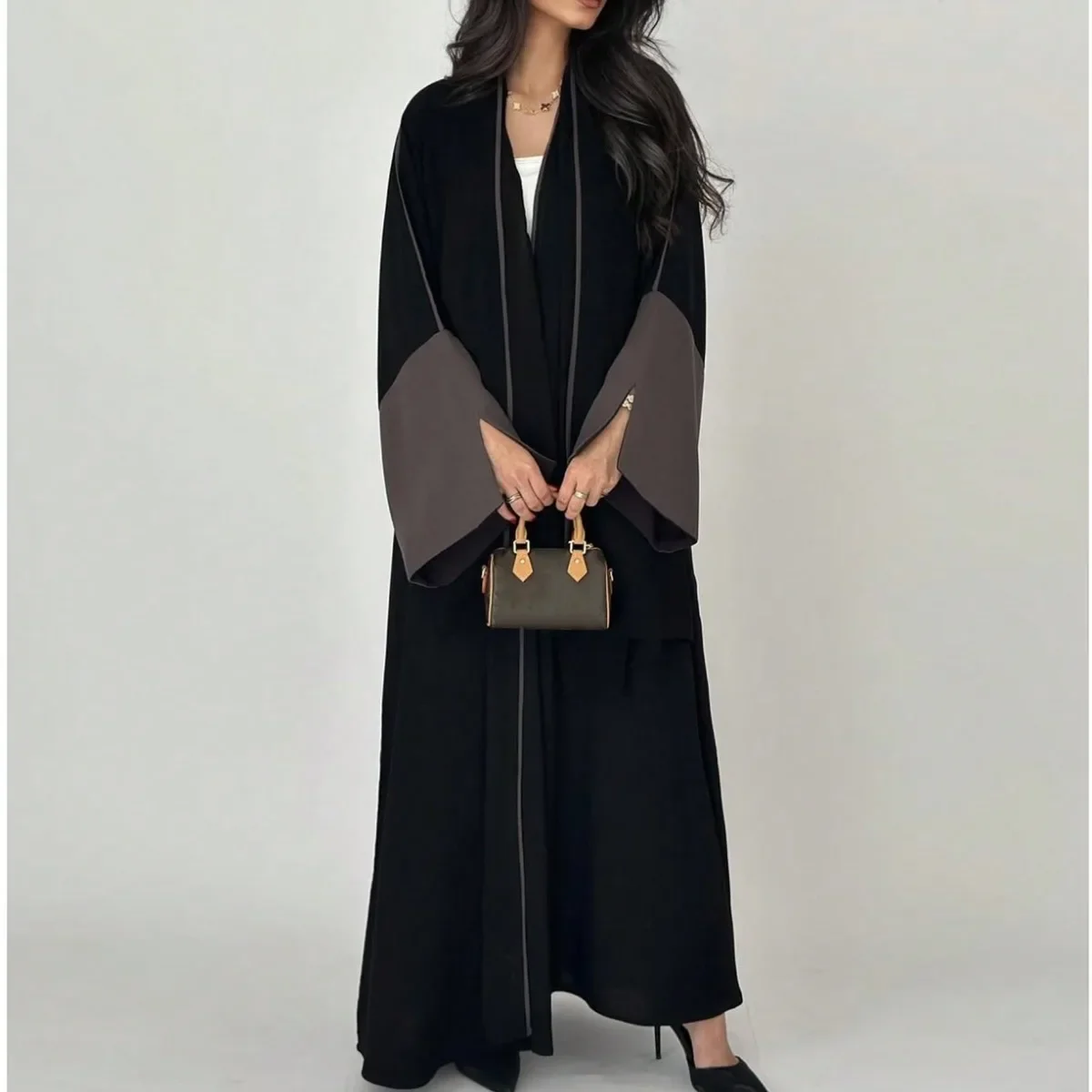 Women Loose Abaya Muslim Full Sleeve Open Front Abayas Middle Eastern Elegant Kaftans Jilbabs Arabian Islamic Maxi Dresses
Women Loose Abaya Muslim Full Sleeve Open Front Abayas Middle Eastern Elegant Kaftans Jilbabs Arabian Islamic Maxi Dresses