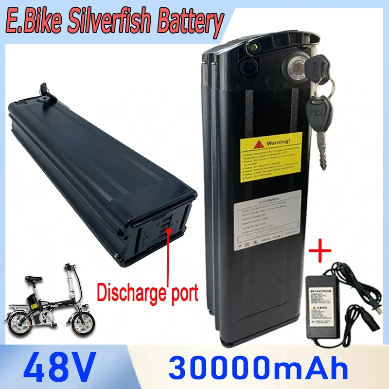 100% Original 48V 30Ah High quality Silver Fish Style batteria,500W 750W 1000W High-power 18650 Lithium ion battery pack
100% Original 48V 30Ah High quality Silver Fish Style batteria,500W 750W 1000W High-power 18650 Lithium ion battery pack