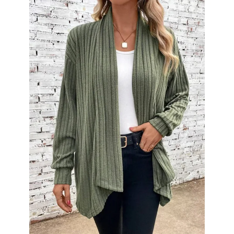 2024European and American Women's Clothing Autumn and Winter New Long Sleeve Solid Color Loose Cardigan Coat
2024European and American Women's Clothing Autumn and Winter New Long Sleeve Solid Color Loose Cardigan Coat