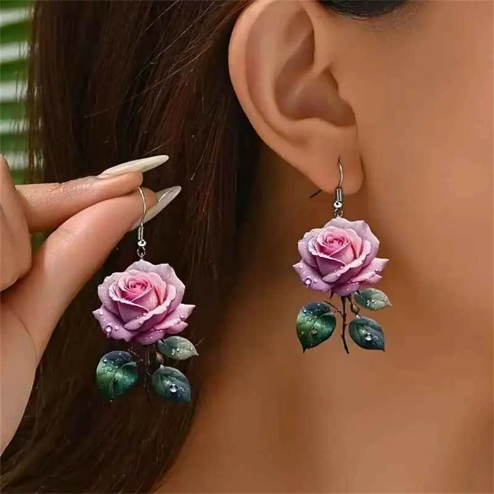 All-match Pink Rose Flower Pendant Earrings Vintage Jewellery Ladies Elegant Temperament Ear Hooks Hanfu Cheongsam Jewelry Gifts
All-match Pink Rose Flower Pendant Earrings Vintage Jewellery Ladies Elegant Temperament Ear Hooks Hanfu Cheongsam Jewelry Gifts