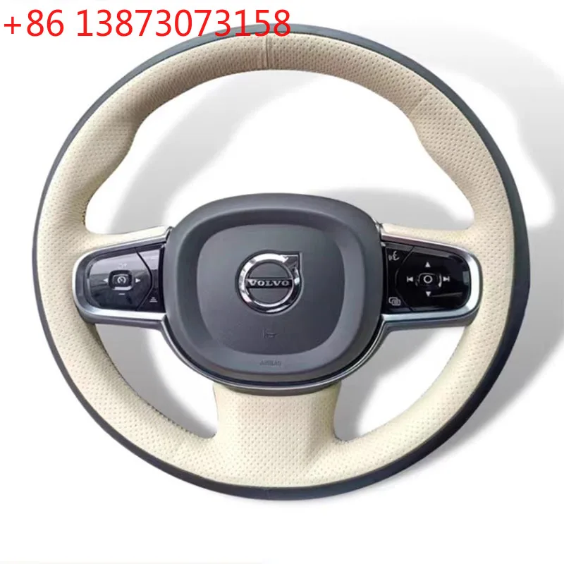 Hand Stitched Non-slip Car Steering Wheel Cover for Volvo XC60 XC90 XC40 V90 S90 S60 Custom Genuine Leather Car Interior
Hand Stitched Non-slip Car Steering Wheel Cover for Volvo XC60 XC90 XC40 V90 S90 S60 Custom Genuine Leather Car Interior