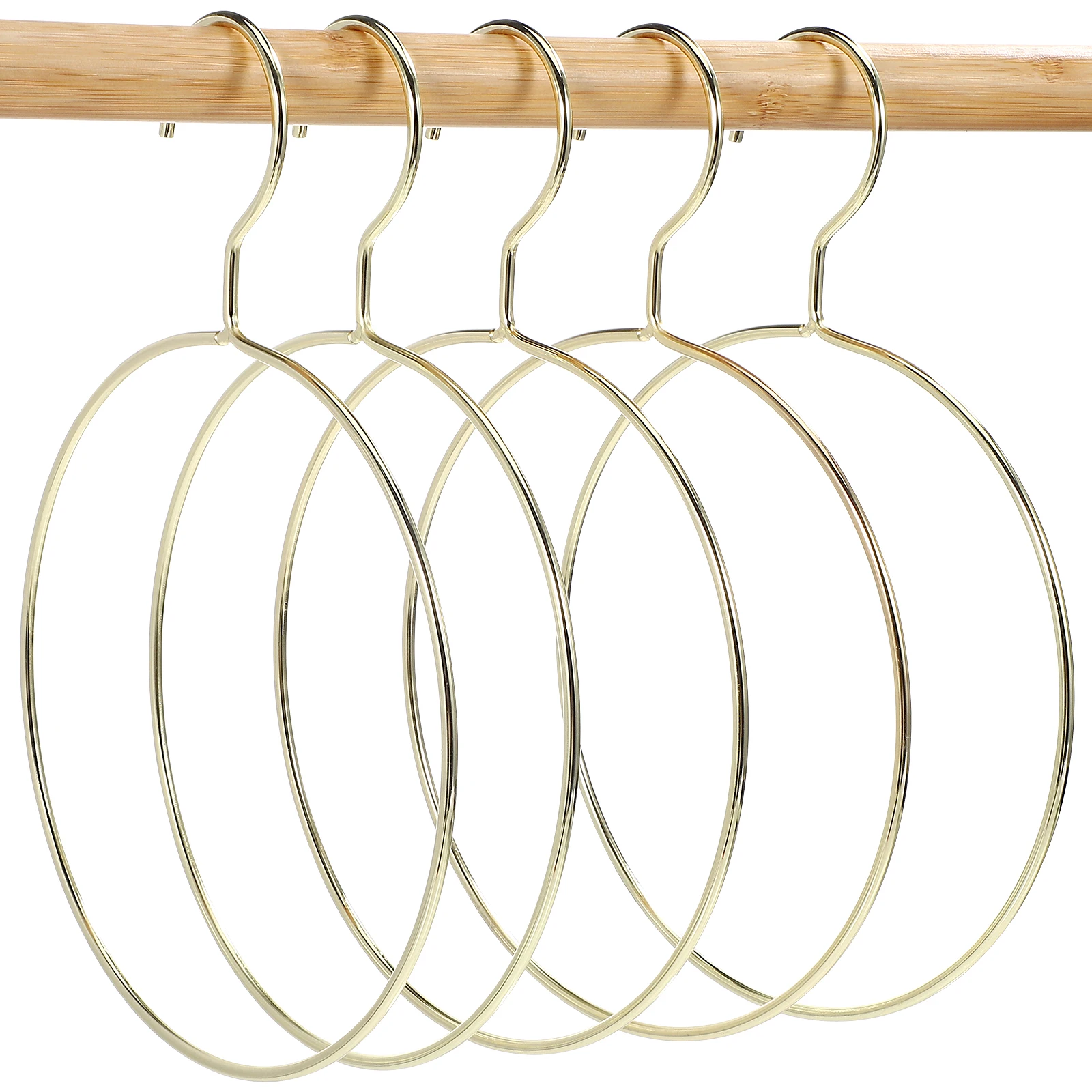 5pcs Round Hangers Material Creative Design Gold Circle Scarf Clothes Hanging Rack Home Wardrobe Adults Practical
5pcs Round Hangers Material Creative Design Gold Circle Scarf Clothes Hanging Rack Home Wardrobe Adults Practical