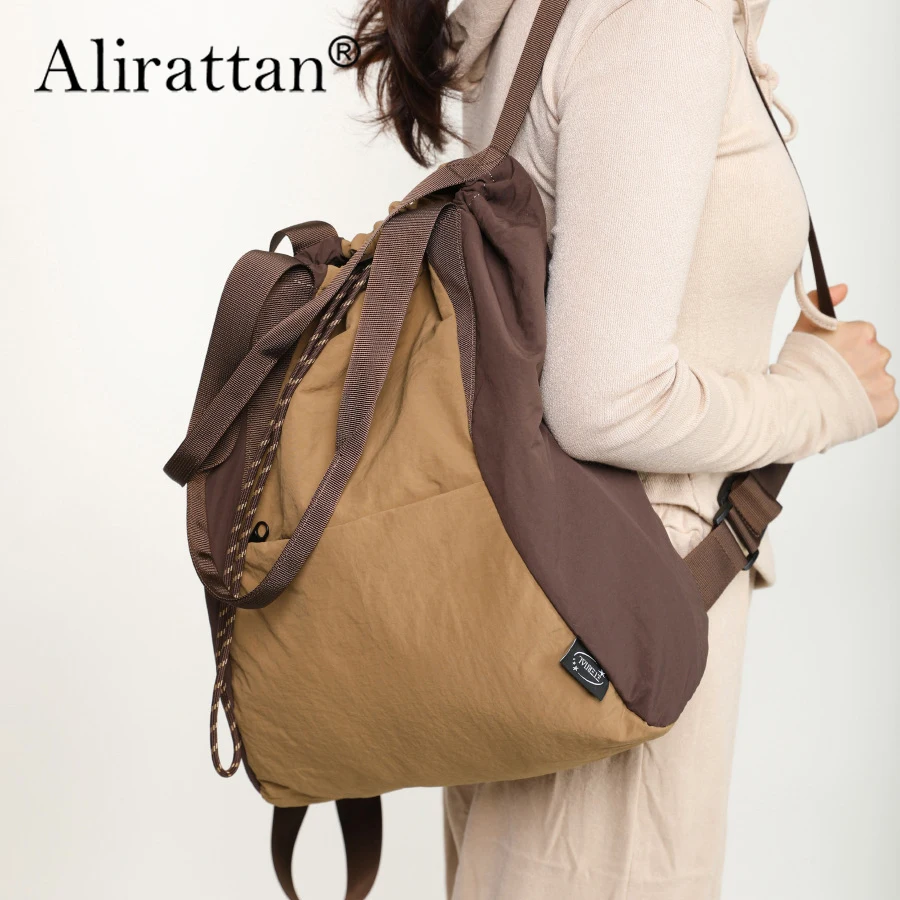 Alirattan 2025 New Nylon Cloth Backpack for Women Color Contrasting Yoga Sports Bag Large Capacity Handbag
Alirattan 2025 New Nylon Cloth Backpack for Women Color Contrasting Yoga Sports Bag Large Capacity Handbag