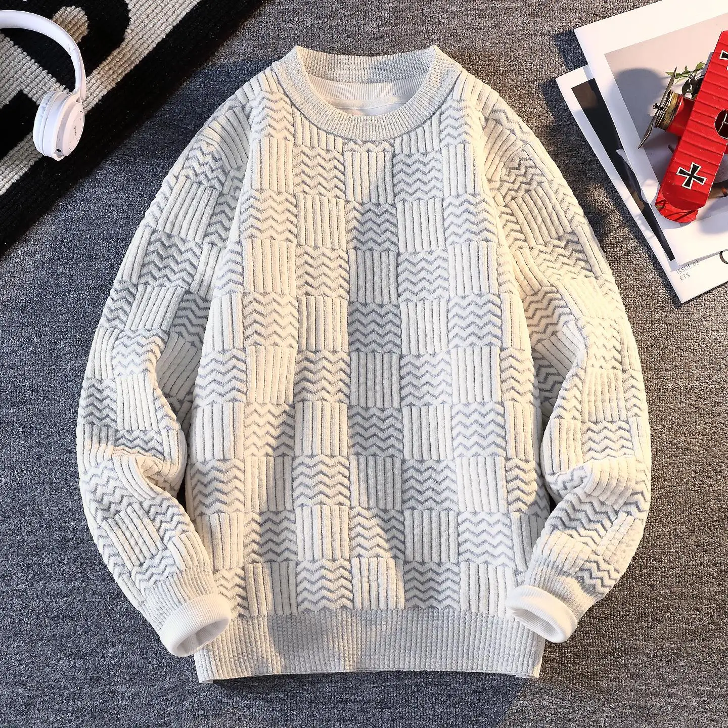 Мужской вязаный свитер Thiened, круглый, внутренняя одежда, теплый, повседневный, зимний сезон, студенческая мода, простой дизайн, внутренняя одежда
Мужской вязаный свитер Thiened, круглый, внутренняя одежда, теплый, повседневный, зимний сезон, студенческая мода, простой дизайн, внутренняя одежда