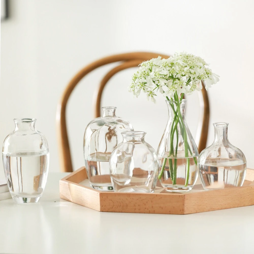 5Pcs Modern Transparent Glass Vase Hydroponic Flower Vases Minimalist Aesthetic Home Decor Wedding Table Centerpieces
5Pcs Modern Transparent Glass Vase Hydroponic Flower Vases Minimalist Aesthetic Home Decor Wedding Table Centerpieces
