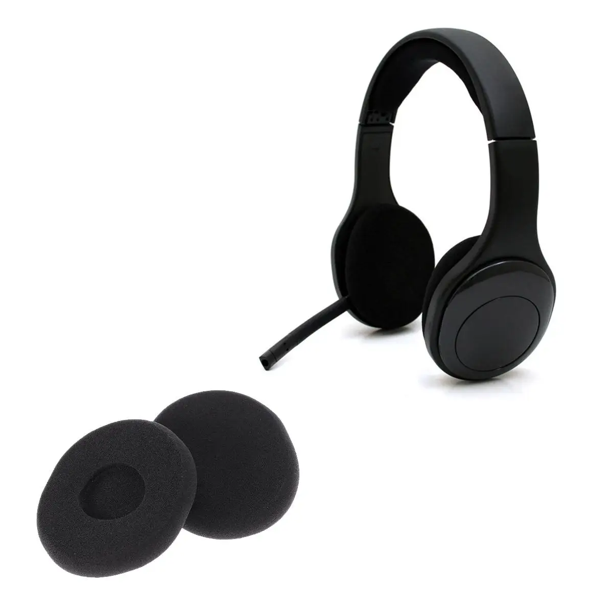 Practical Headphone Ear Pads 75x65mm Black Durable Foam Replacement Ear Cushions for H800 Wireless Bass Enhancement
Practical Headphone Ear Pads 75x65mm Black Durable Foam Replacement Ear Cushions for H800 Wireless Bass Enhancement