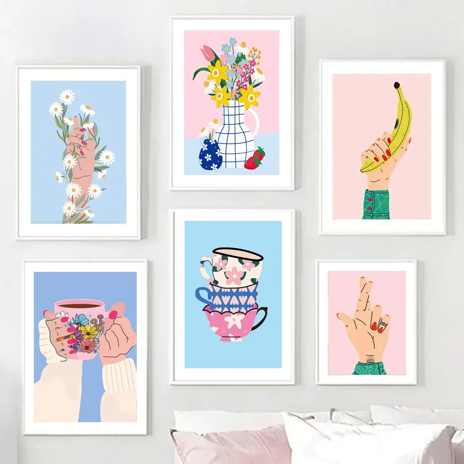 mid Century Modern Stacked Tea Cups with Retro Daisies Canvas Wall Art Poster Print Living Room Decorative Picture
mid Century Modern Stacked Tea Cups with Retro Daisies Canvas Wall Art Poster Print Living Room Decorative Picture