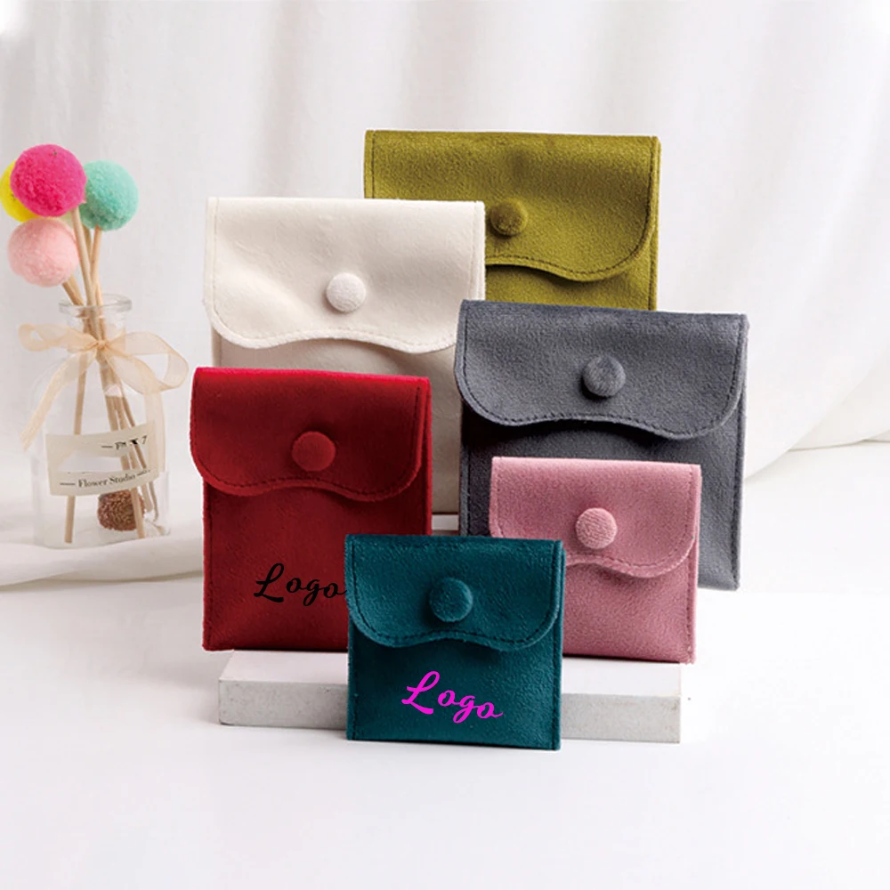 50/100pcs Personalized Logo Soft Velvet Button Bag for Jewelry Customized Snap Dust Gift Cosmetic Earring Packaging Gift Pouches
50/100pcs Personalized Logo Soft Velvet Button Bag for Jewelry Customized Snap Dust Gift Cosmetic Earring Packaging Gift Pouches