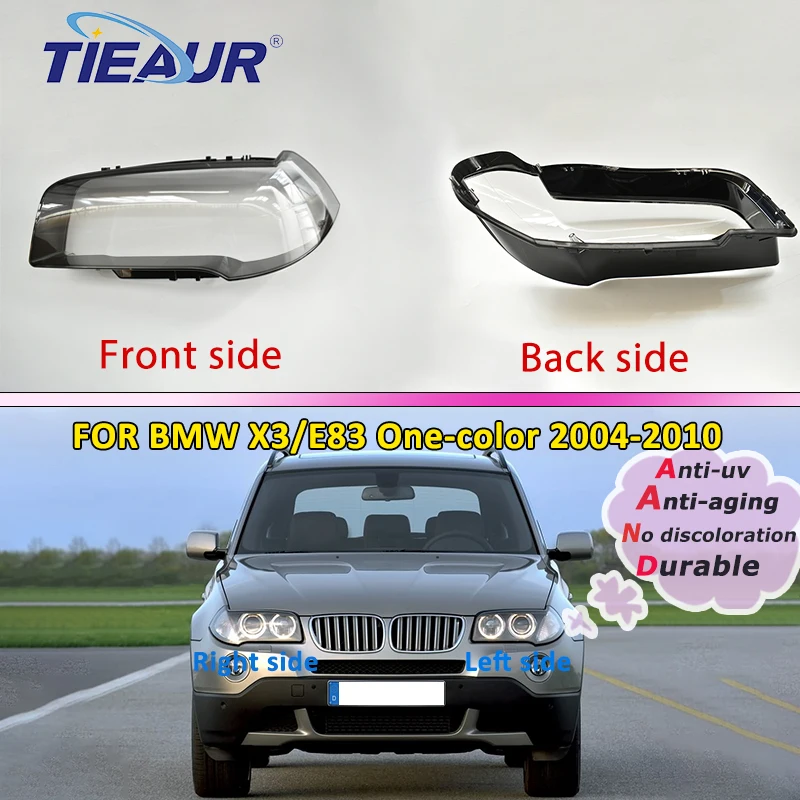 For BMW X3 E83 2004 2005 2006 2007 2008 2009 2010 Monochromatic Car Front Headlight Lens Cover Glass Transparent LampShell Masks
For BMW X3 E83 2004 2005 2006 2007 2008 2009 2010 Monochromatic Car Front Headlight Lens Cover Glass Transparent LampShell Masks