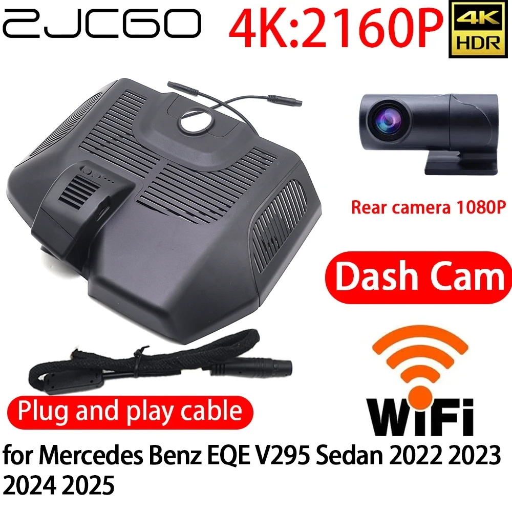ZJCGO 4K DVR Dash Cam Wifi Front Rear Camera 24h Monitor for Mercedes Benz EQE V295 Sedan 2022 2023 2024 2025
ZJCGO 4K DVR Dash Cam Wifi Front Rear Camera 24h Monitor for Mercedes Benz EQE V295 Sedan 2022 2023 2024 2025