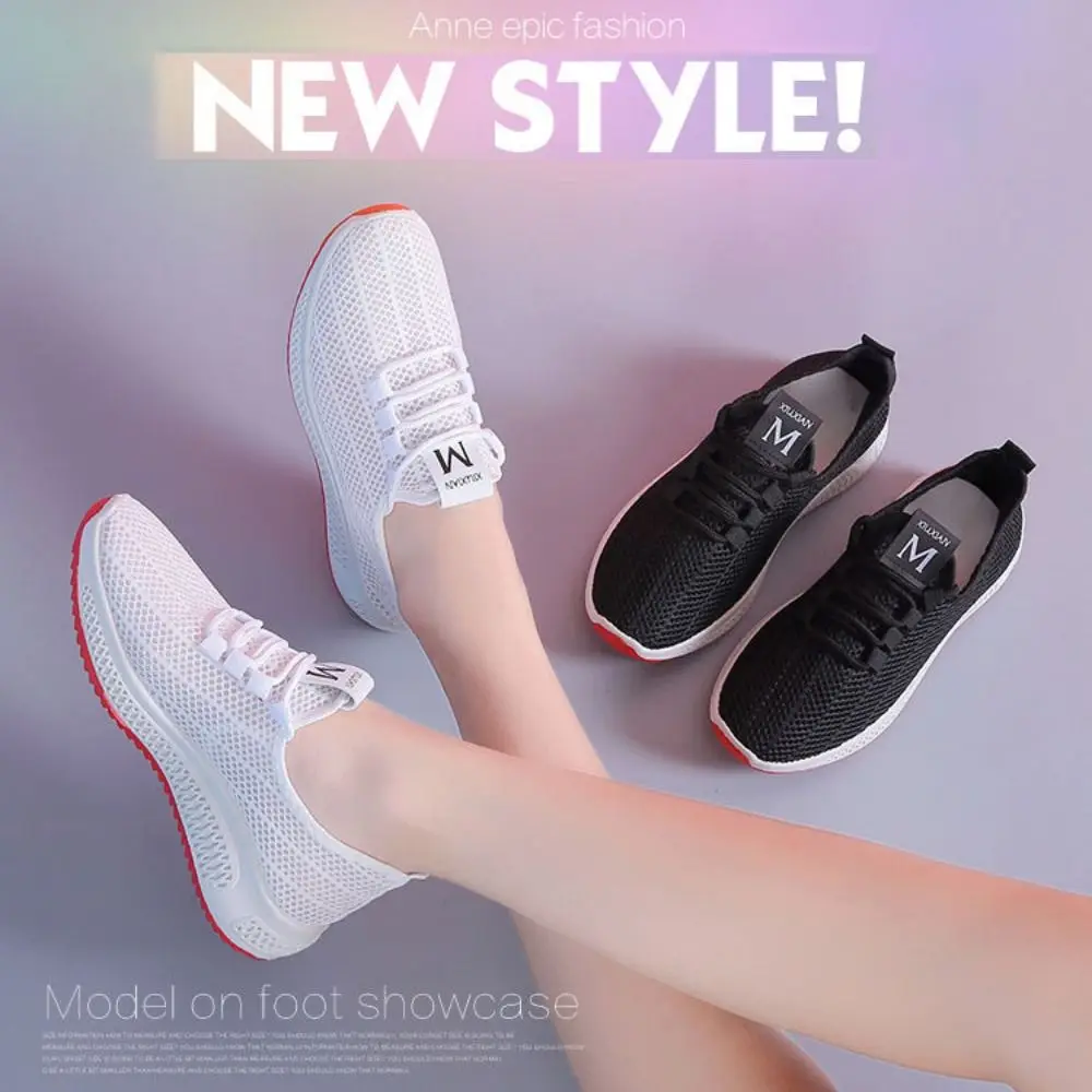 Breathable Women's Casual Sneakers Anti-slip Lace Up Sports Shoes Soft-soled Wear-resisting Slip-on Fashion Sneaker
Breathable Women's Casual Sneakers Anti-slip Lace Up Sports Shoes Soft-soled Wear-resisting Slip-on Fashion Sneaker
