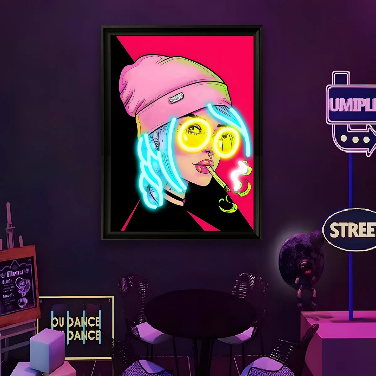 USB Powered LED Neon Light Wall Painting Girl Room Music Studio Bar Party Gaming Room Bedroom Decoration Gift Art Wall Light
USB Powered LED Neon Light Wall Painting Girl Room Music Studio Bar Party Gaming Room Bedroom Decoration Gift Art Wall Light
