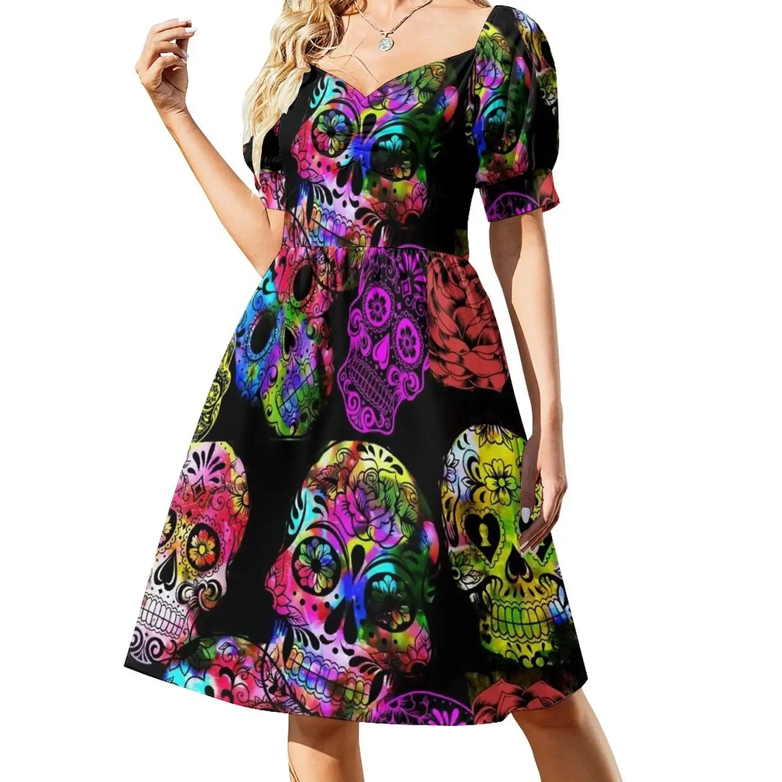 Sugar Skulls. Short-Sleeved Dress dresses summer woman 2025 sexy dress sexy dress for women
Sugar Skulls. Short-Sleeved Dress dresses summer woman 2025 sexy dress sexy dress for women