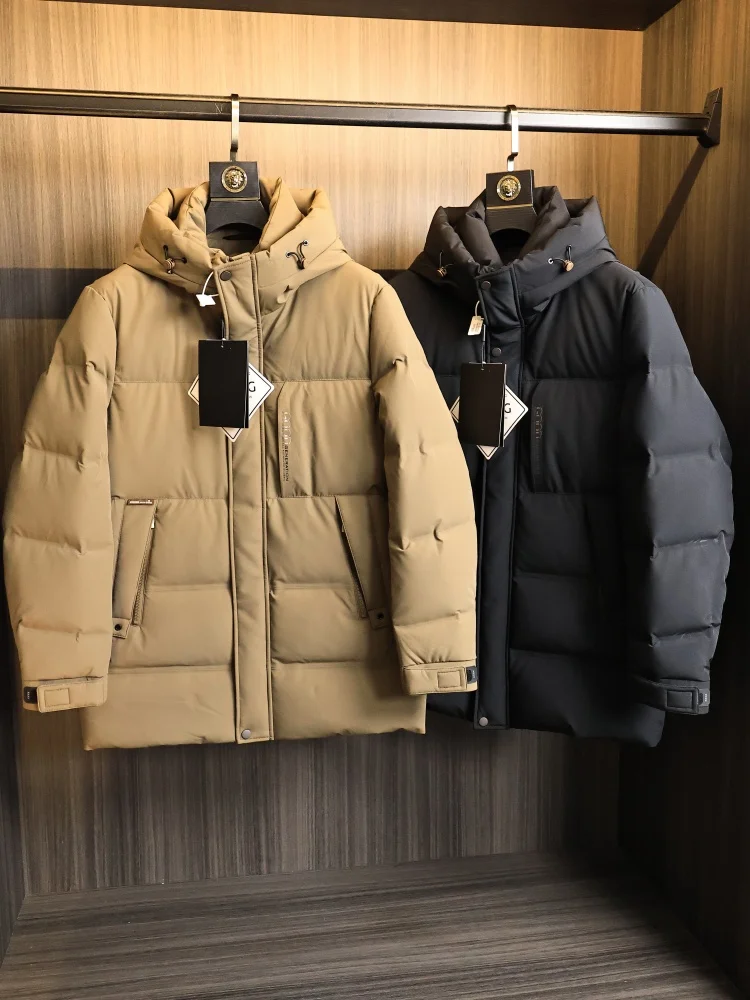 High Efficiency Warmth Men's down Jaet Hooded Mid-Length Thiened Autumn Winter Faionable Outerwear Windproof Polyester ...
High Efficiency Warmth Men's down Jaet Hooded Mid-Length Thiened Autumn Winter Faionable Outerwear Windproof Polyester ...